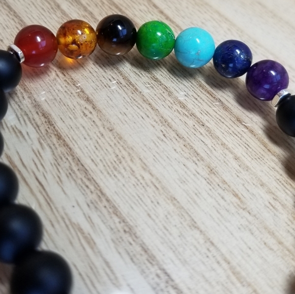 7 Chakra Healing Stretch Bracelet - Picture 7 of 8